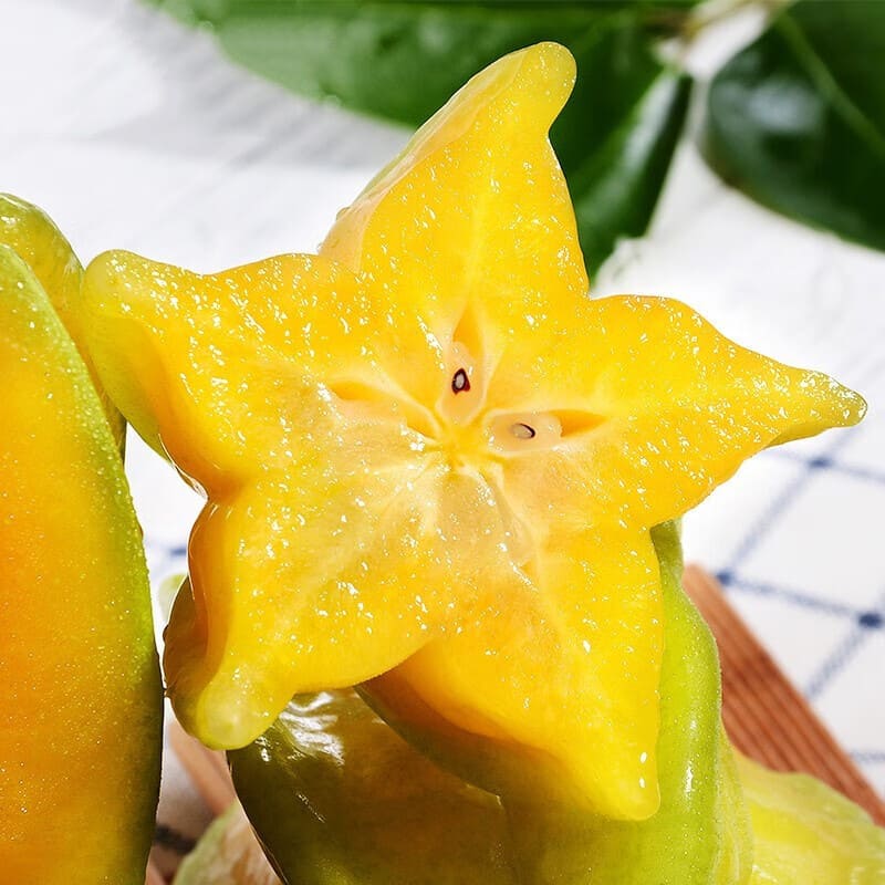 青尊园福建漳州甜杨桃新鲜水果应当季整箱洋桃红扬桃五角星阳桃 精选6颗装