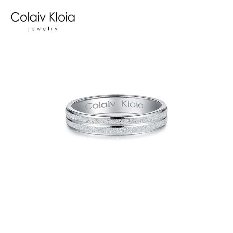 Colaivkloia情侣戒指男女对戒银一对婚戒时尚饰品七夕情人节生日礼物送男女友 310情侣一对价（男女码数备注） 开口可调节