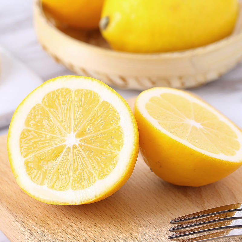 京鲜生 四川黄青柠檬 4粒 双享装 单果80g 新鲜水果